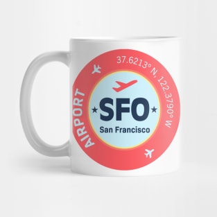 San Francisco sticker design Mug